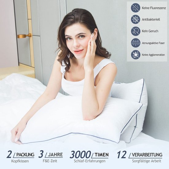 Hoofdkussen slaapkussen luxe slaapkussen hoofdkussen slaapkamer