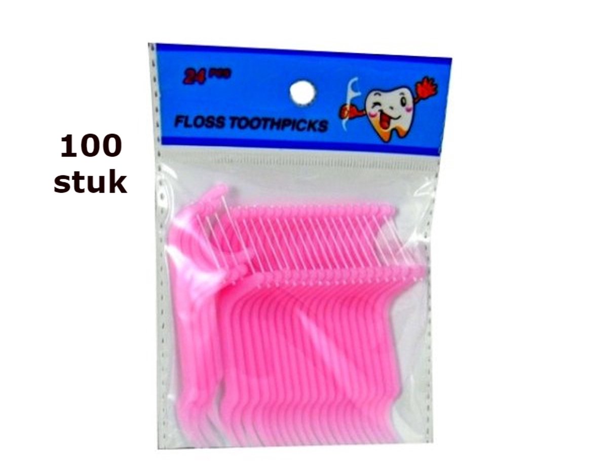 Borvat®|  Tanden flosser / tandenstoker - 100 stuks