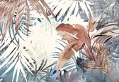 Fotobehang - Vlies Behang - Exotische Jungle Planten en Bladeren - 312 x 219 cm