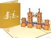 Popcards popupkaarten - Tower Bridge Londen Engeland UK Weekend Stedentrip London pop-up kaart 3D wenskaart