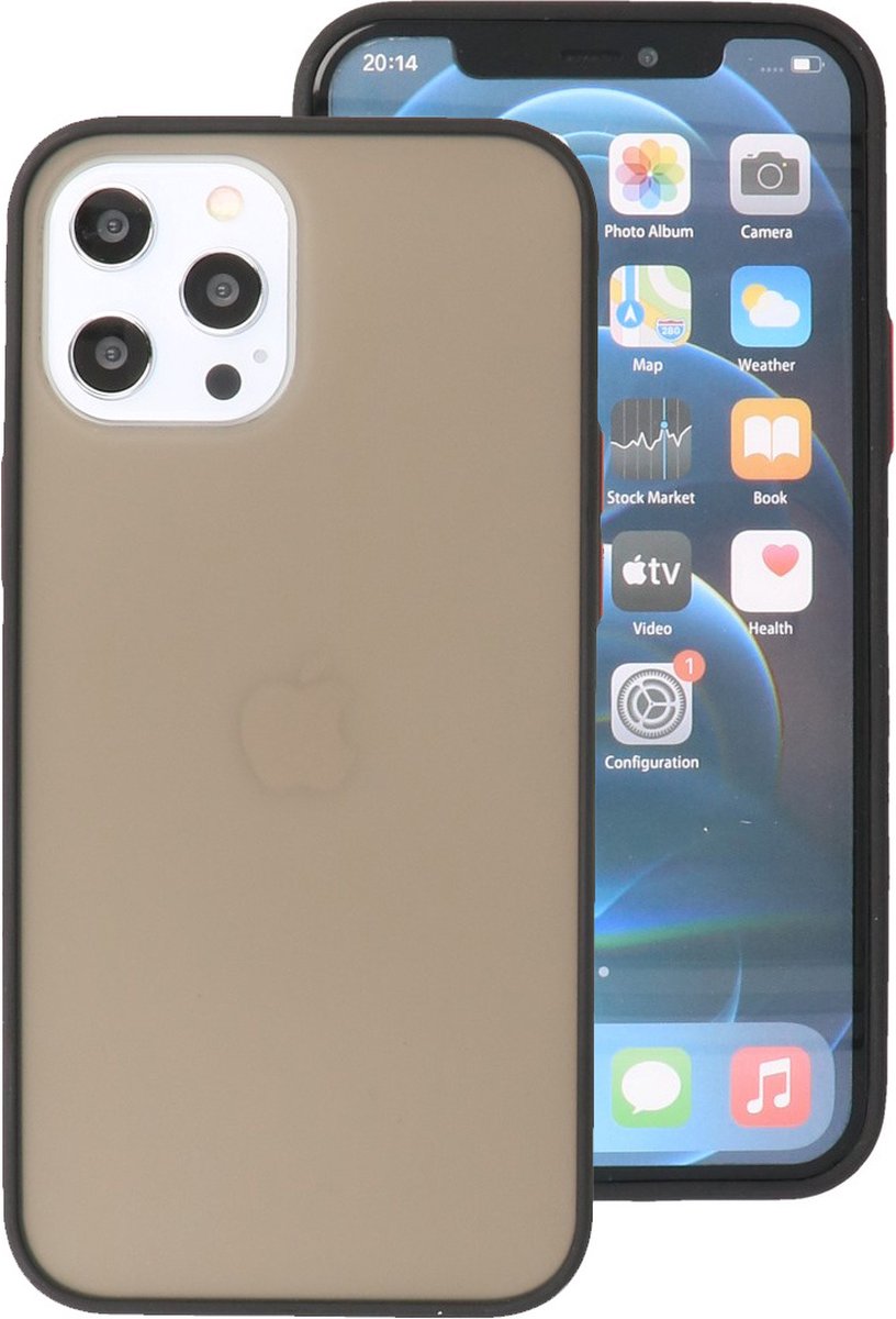 Hoesje Hard Case Color Zwart geschikt voor Iphone 12 Pro Max