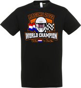 T-shirt helm World Champion Racing  2022 | Max Verstappen / Red Bull Racing / Formule 1 Fan | Wereldkampioen | Zwart | maat 4XL