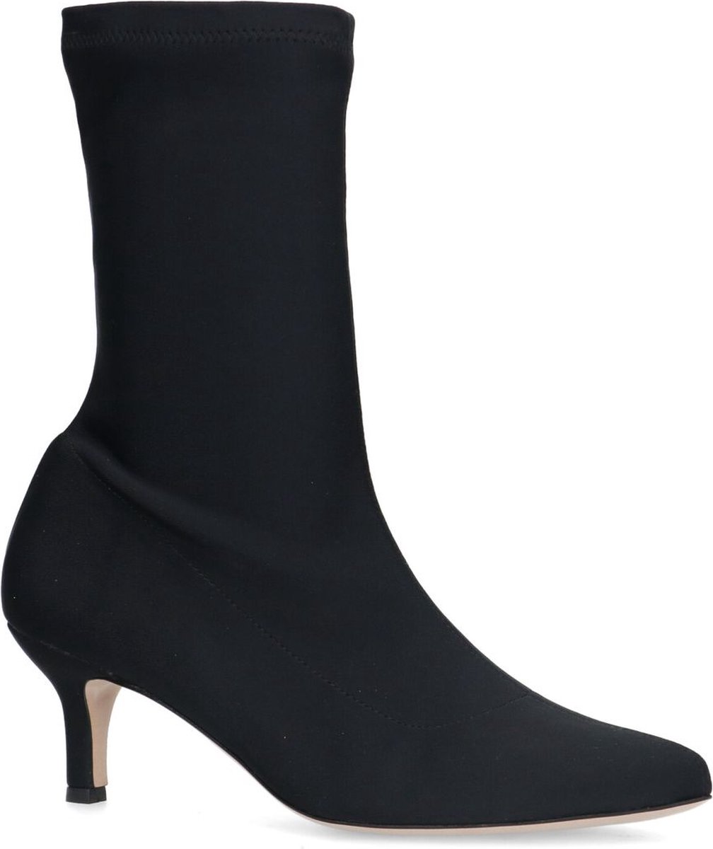 Manfield Dames Zwarte sock boots Maat 39