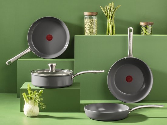 Tefal Renew On Koekenpan, 24 cm, keramische antiaanbaklaag, inductie, thermo -signaal-kookweergave, eco-design, gezond koken, gemaakt in Frankrijk C4240443 Tefal Renew On Koekenpan, 24 cm, keramische antiaanbaklaag, inductie, thermo -signaal-kookweergave, eco-design, gezond koken, gemaakt in Frankrijk C4240443