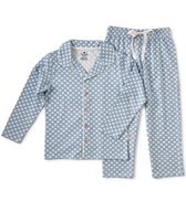 Little Label Pyjama Meisjes Maat 98-104/4Y - lichtblauw, wit - Twinkle - Pyjama Kind - Zachte BIO Katoen