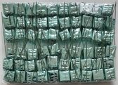 Médiators – Cadeau couleur turquoise sur fil – 60 Pièces – 2,5 x 2,5 cm – BIJ-002