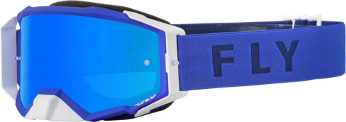 FLY Racing Zone Pro Goggle Blue W Sky Blue Mirror Smoke Lens -
