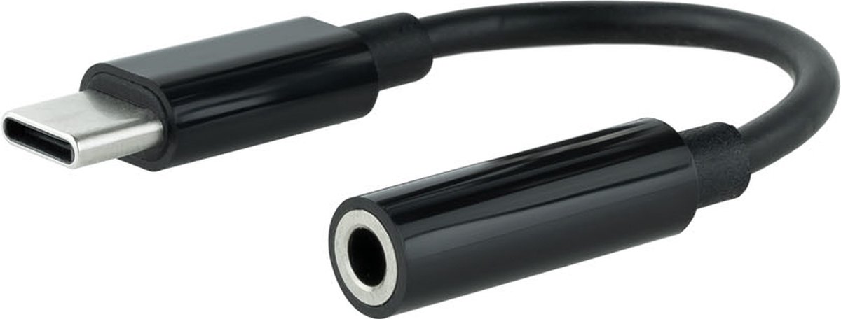 USB C to Jack 3.5 mm Adapter NANOCABLE 10.24.1205 Black