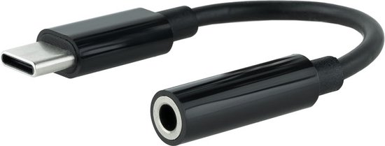 Nanocable 10.24.1205 changeur de genre de câble 3.5 mm USB C Noir