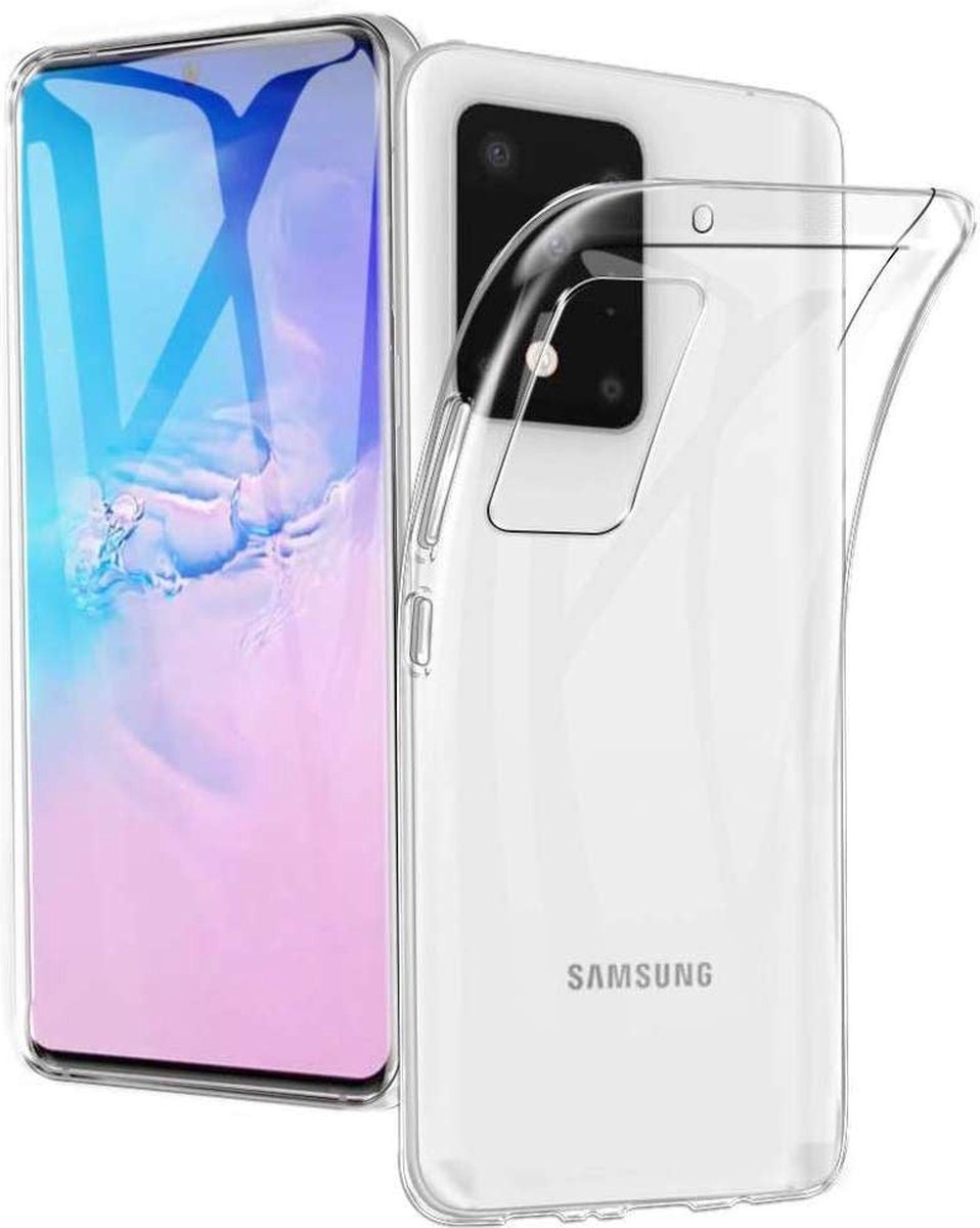 Shock Proof Case - Telefoonhoesje - Doorzichtig Hoesje voor Samsung S20 - Transparant Wit