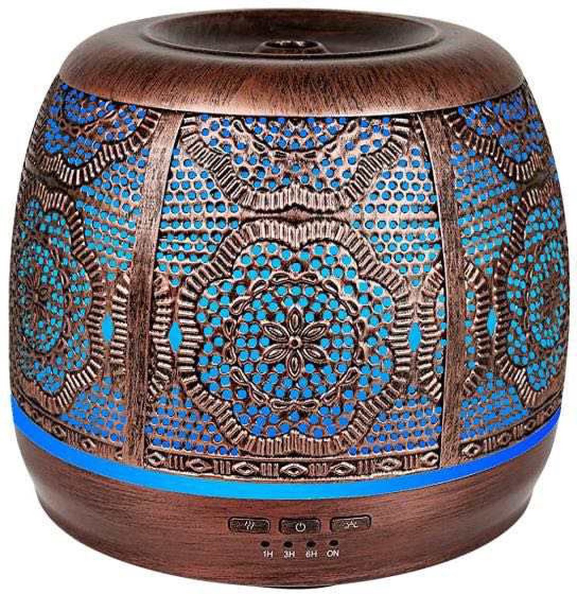Goedkoopste Vintage Aroma Diffuser 10ML Etherische olie - Geurverspreider - Luchtbevochtiger Aromatherapie - Metaal - 500 ML