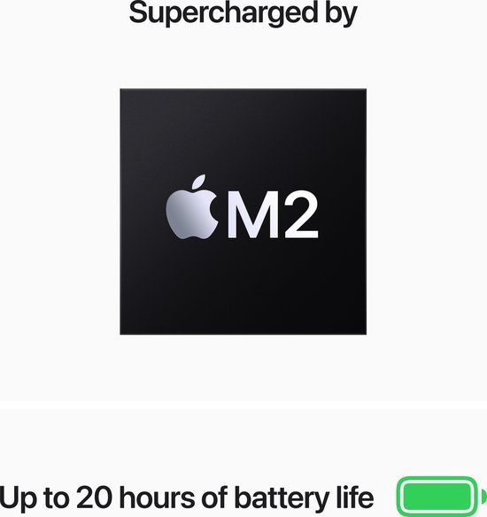Apple MacBook Pro (2022) MNEJ3N/A - 13.3 inch - Apple M2 - 512 GB - Spacegrijs