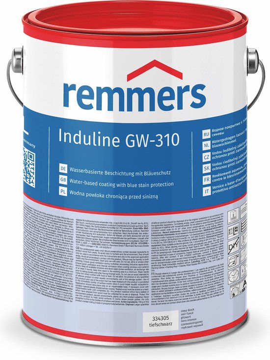 Remmers Beits GW310 | Diep Zwart | Hout Behandeling | 5 Liter