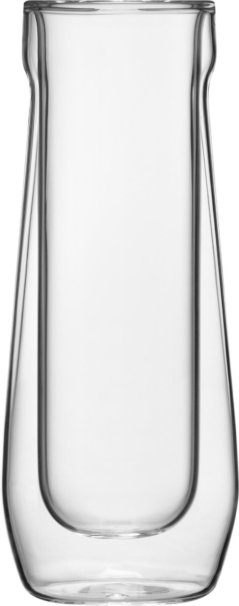 Corkcicle CLEAR Champagne glazen / fluitjes (200ml) - Set van 2 – Perfect voor Champagne, Cava, Prosecco of een koud biertje – verpakt in luxe Cadeau boxset - 7407C