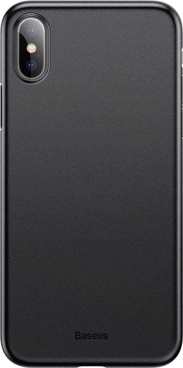 Baseus Wing geschikt voor iPhone X XS case Ultra dun Lichtgewicht - Zwart