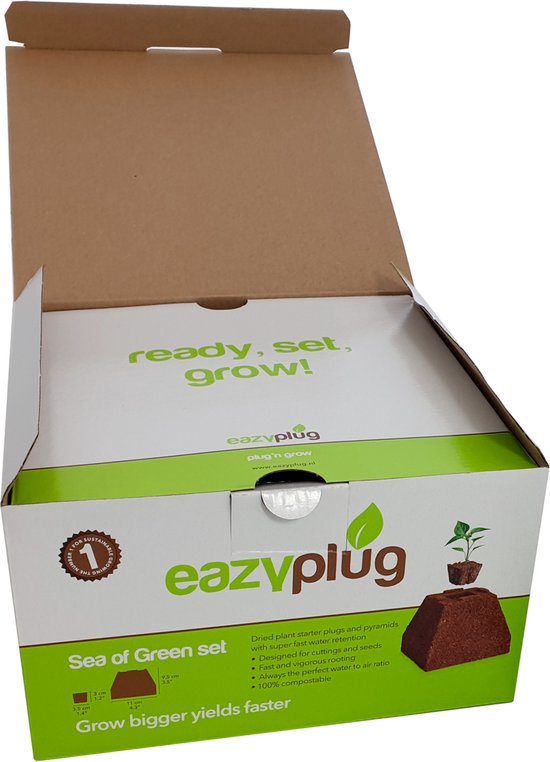 EAZY PLUG Sea of Green, set met 6 Eazy Plugs en 4 Eazy Pyramides, Biobased