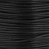 WAXKOORD Zwart | Sieraden Maken - Kleur: Zwart | (3.00 meter) 1.5mm