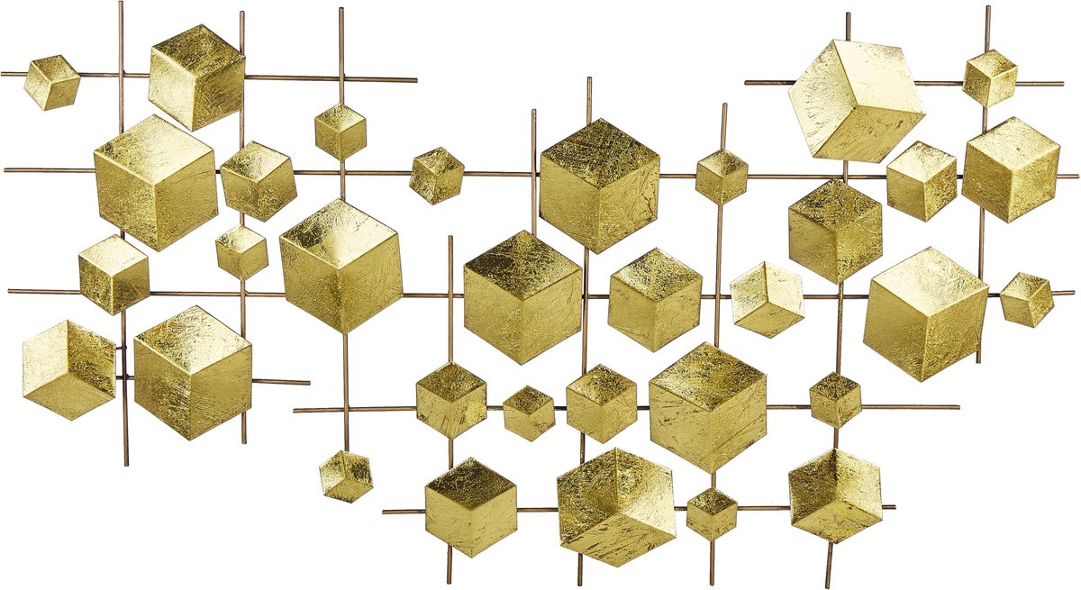FLEROVIUM - Wanddecoratie - Goud - IJzer