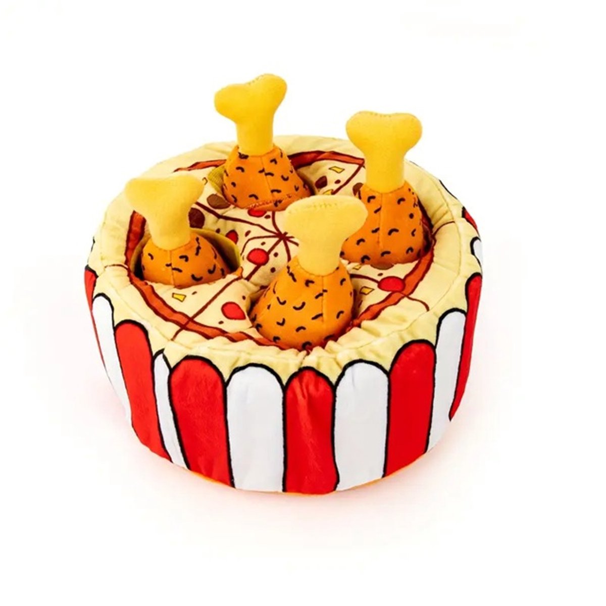 Hondenspeelgoed - Snuffelen - Puzzel - Intelligentie - Interactief - Speelgoed hond - Honden - Puzzel - Kip - Drumsticks