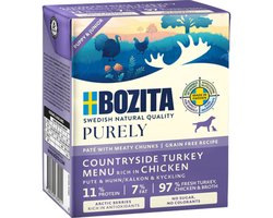 Bozita Purely Puppy & Junior Paté mit Pute & Huhn | 6 x 370 g