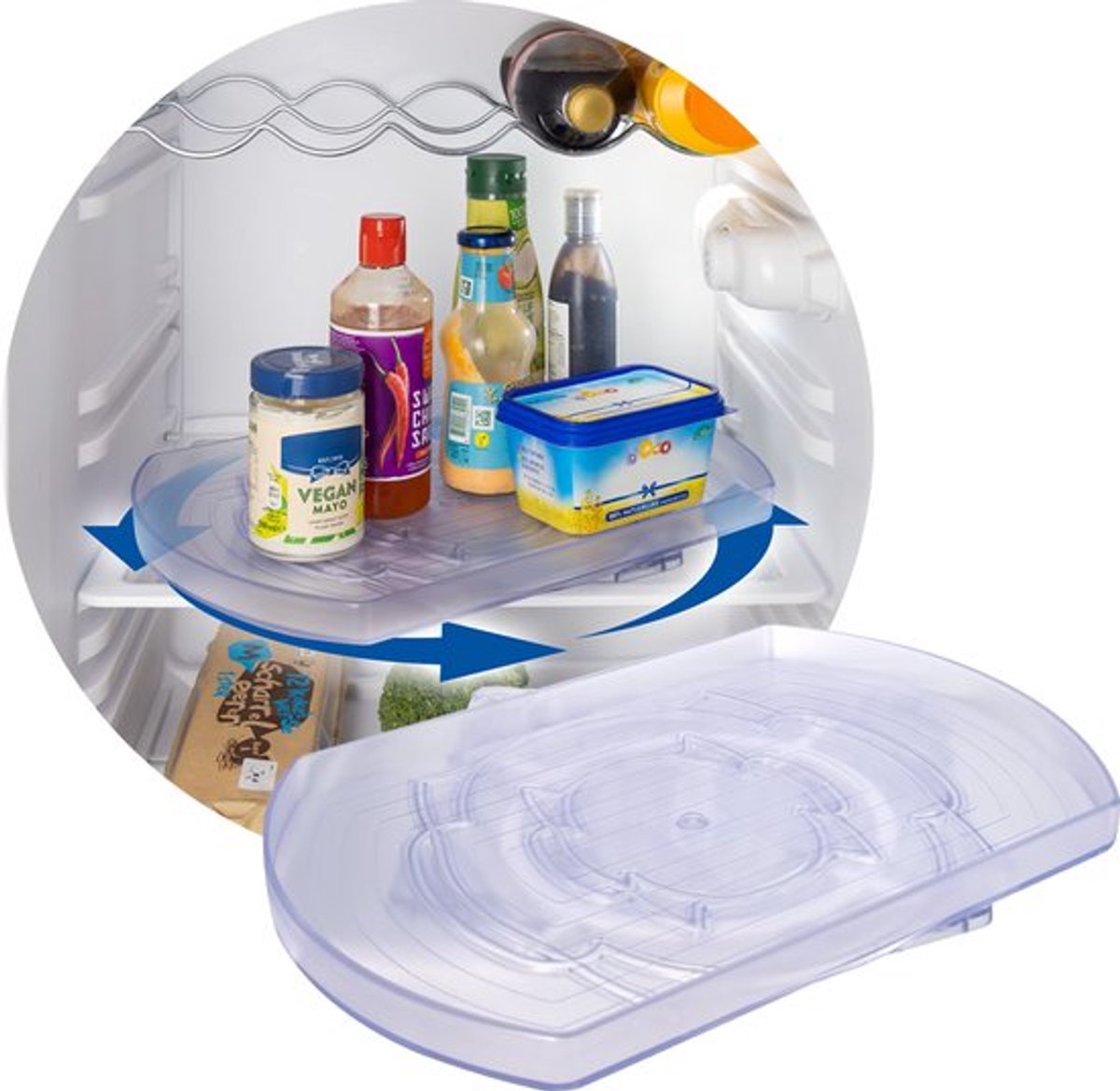 AVOID Smart Spin - 2 stuks - Draaiplateau - Organizer - Koelkast Organizer