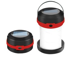 Solar led kampeerlamp 'Explorer' - Opvouwbare outdoor lamp voor op tafel - Buitenlamp op zonne-energie - Zaklamp - Camping verlichting