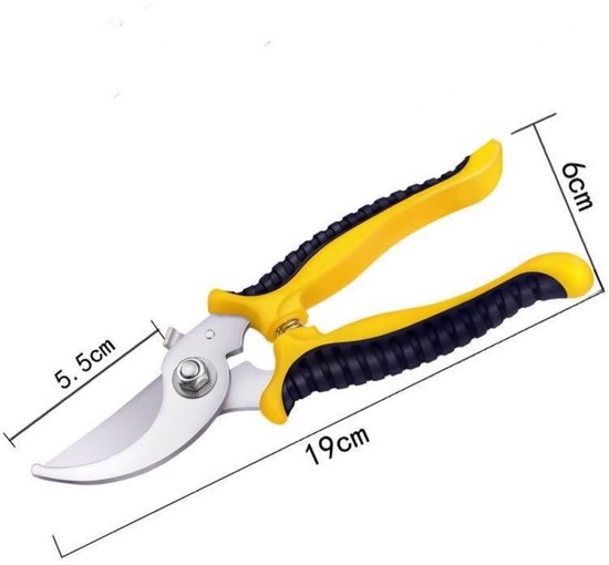 Tuinschaar-19*6cm-PVC handvat + magnesium-aluminiumlegering-tuingereedschap-gebruikt voor het knippen van bloemen, planten en bomen-ook geschikt voor dagelijks gebruik, zoals het knippen van lange stoffen, enz van Merkloos	 — afbeelding 5