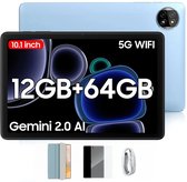 Blackview Tab 20 WiFi Tablet - Android 15 - 10 inch - 6600mAh - 12GB RAM - 64GB ROM - OTG - FM - Blauw