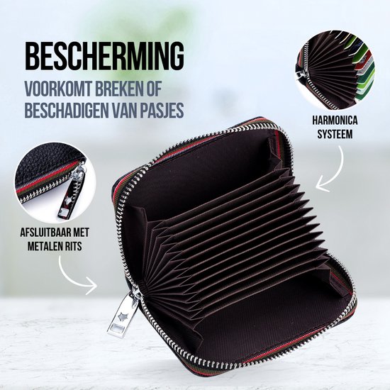 ZILOU® Porte-cartes de la carte titulaire de la carte de crédit unisexe Blauw