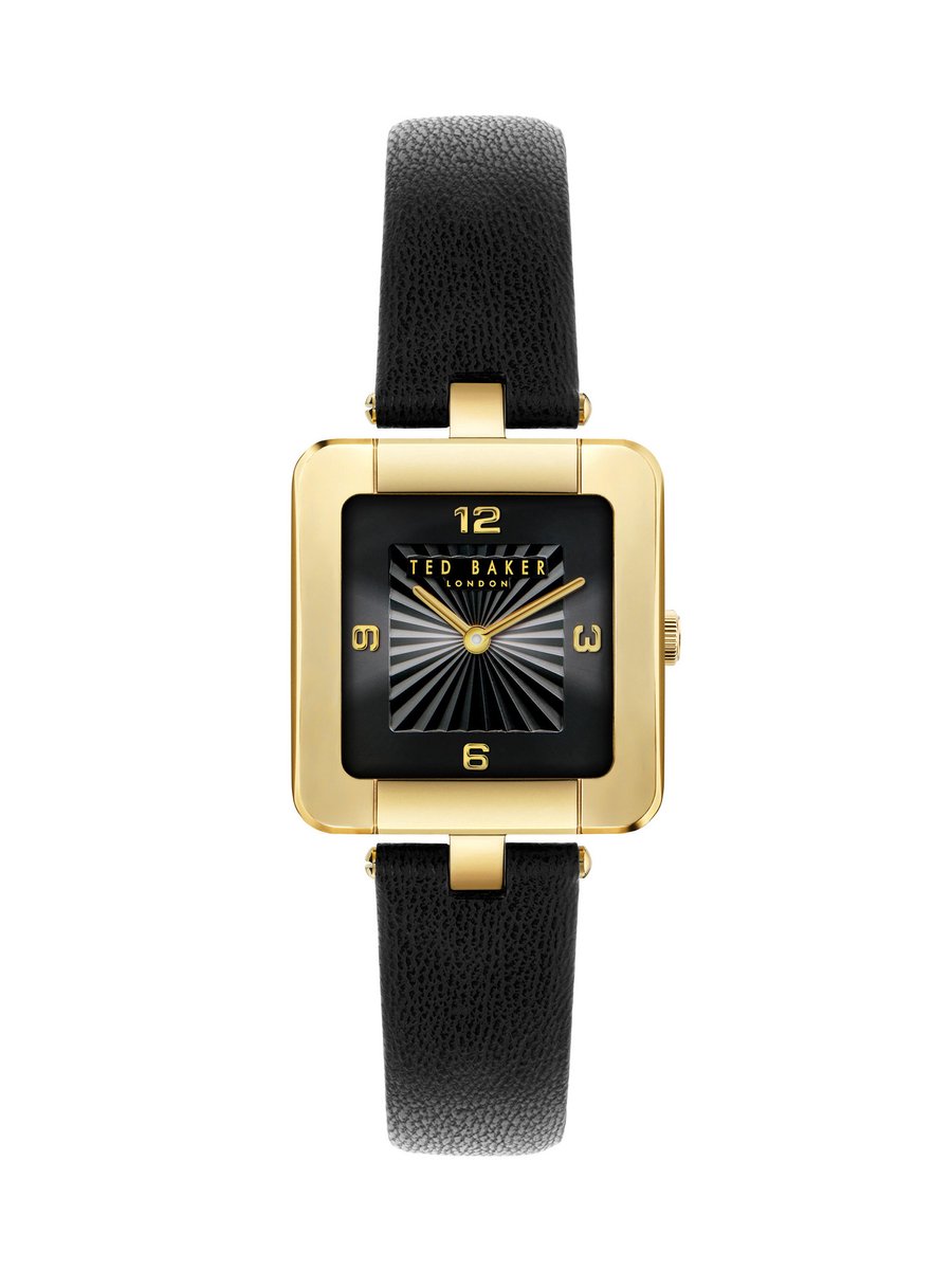 Ted Baker Mayse Tb Iconic Kwarts Analoog Horloge Zwart Case: 100% Stainless Steel | Armband: 100% Leather 33 BKPMSS301W0