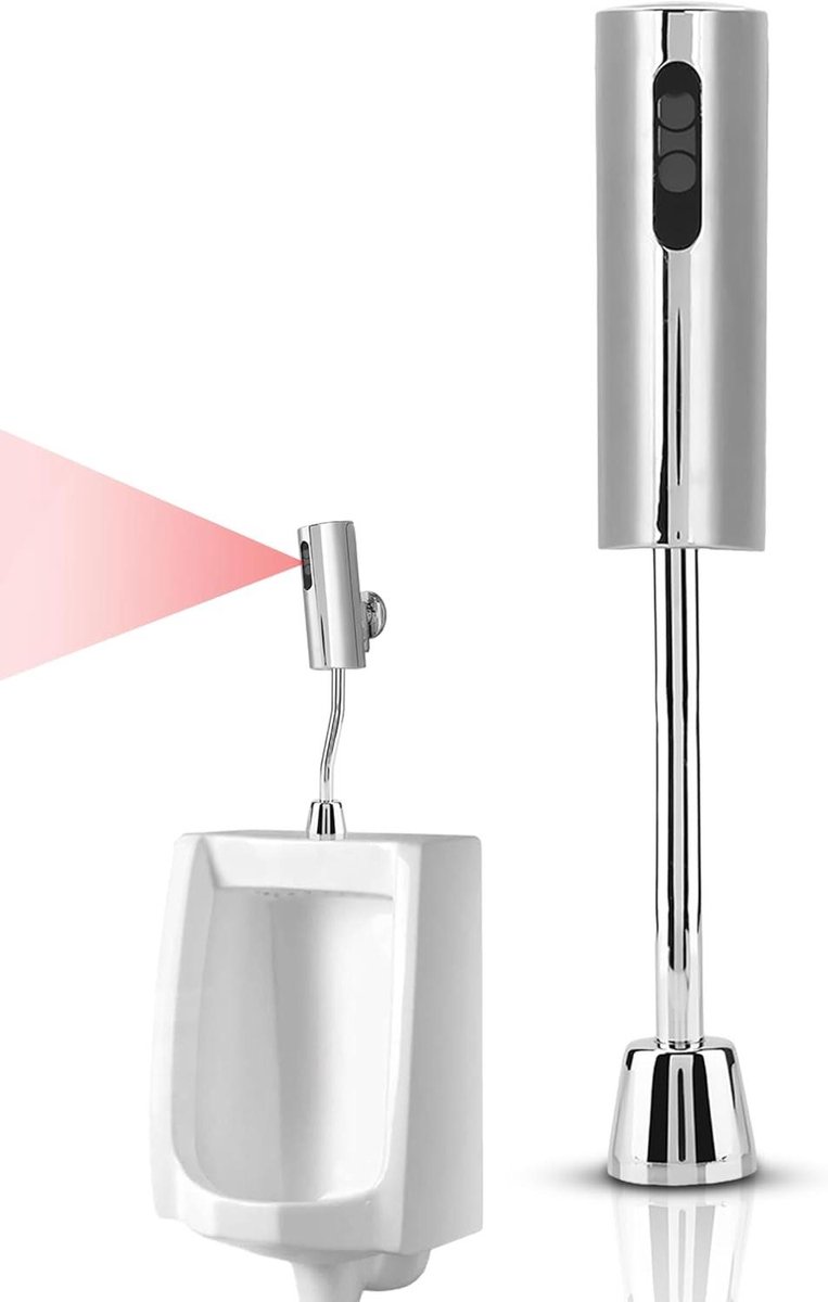 JGS Premium - Automatische sensor urinoirventiel voor badkamer toilet - wandmontage urinoirspoelventiel - detectie spoelventiel - hygiënisch en efficiënt
