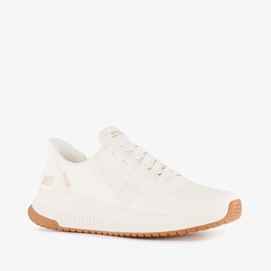 Skechers Slip-ins : Baskets BOBS Squad 4 blanches pour femme - Pointure 37 - Confort Extra - Mousse à mémoire de forme