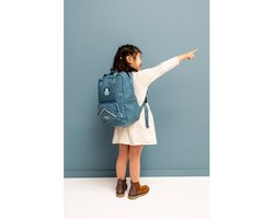 Trixie Rugzak - Mr. Triceratops - Schooltas Waterafstotend - Boekentas voor Kind - Voor Jongens en Meisjes - Ook geschikt als Gymtas Blauw - Dino