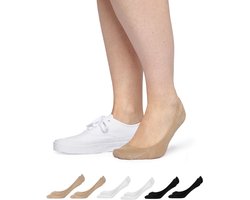 SNOCKS Loafer Sokken - Footies Dames - Footies Heren - Onzichtbare Sokken - Invisible Sokken - Kousenvoetjes - Maat 38-46 - 6 Paar - Duurzaam Cadeau