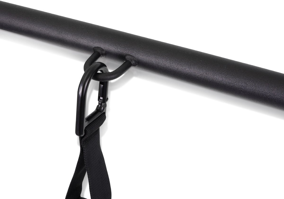 StreetGains® Optrekstang Compact Grip Pull-Up Bar – Plafondmontage – 3 Greepposities – RocketFrame® Constructie – Met Haak – Voor Binnen & Buiten – Calisthenics & Fitness thumbnail 7