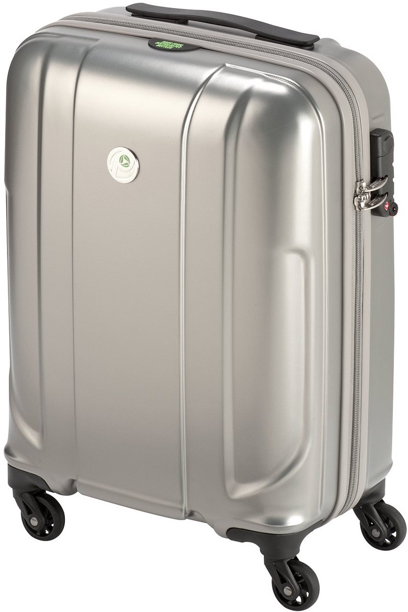Princess Traveller Sumatra koffer - rPET - Handbagagekoffer - Zilver - TSA slot - 55cm (S)