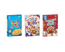 General Mills Multipak (French Toast Crunch, Cinnamon Toast Crunch Rolls , Gingerbread Toast Crunch) (380g, 303g, 340g)