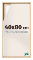 yd, Baklijst 40x80 cm Beuken - Lijst voor Canvasdoek - MDF Lyon