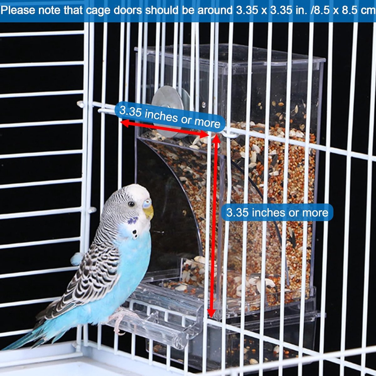 Vogels voederbak 33 cm papegaaien houten standaard en roestvrijstalen bak, voederdispenser zitstokken combinaties vogelkooi feeder voor kleine middelgrote parkieten parkiet valkparkiet