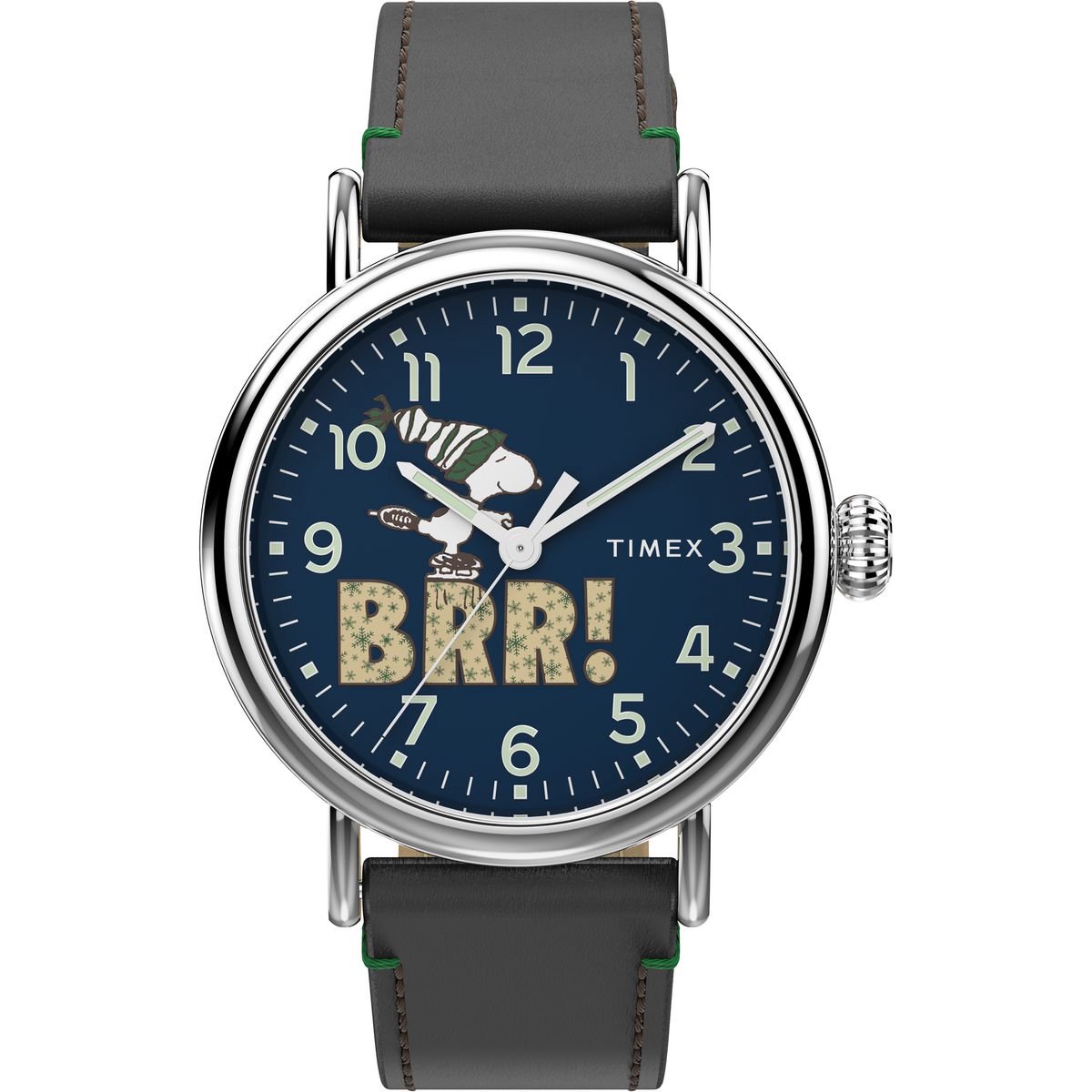 Timex Peanuts Waterbury Standard TW2V60700 Horloge - Leer - Bruin - Ø 40 mm