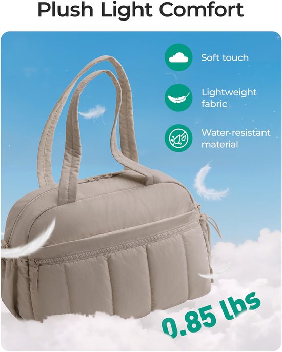 Reistas Handbagage 40x30x20 - Weekendtas dames - handbagage vliegtuig - handbagage tas - Bruin