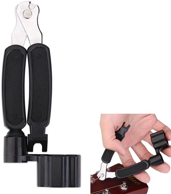 3-in-1 gitaar snaarwinder – snaar schaar – bridge pin puller