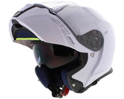 Casque système Axxis Gecko SV blanc brillant uni M - Casque pour moto et scooter