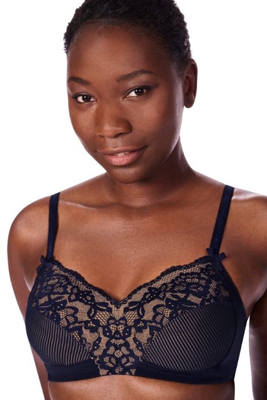 Amoena Kyra SB Soutien-gorge de prothèse sans armatures Kyra SB C0549 C0549 - bleu foncé/nude - taille EU 80B / FR 95B