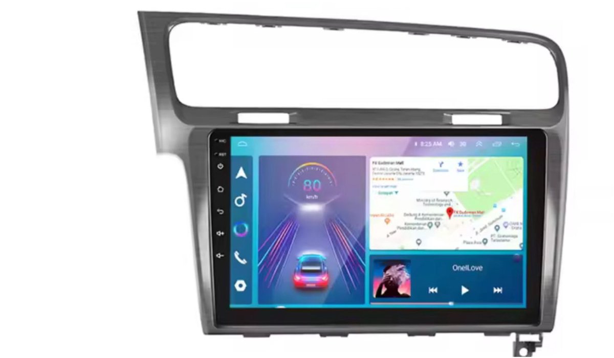 Navigatiesysteem auto met scherm - autoradio geschikt voor CarPlay en Android auto - bluetooth radio - geschikt voor Volkswagen Golf 7 2013-2020