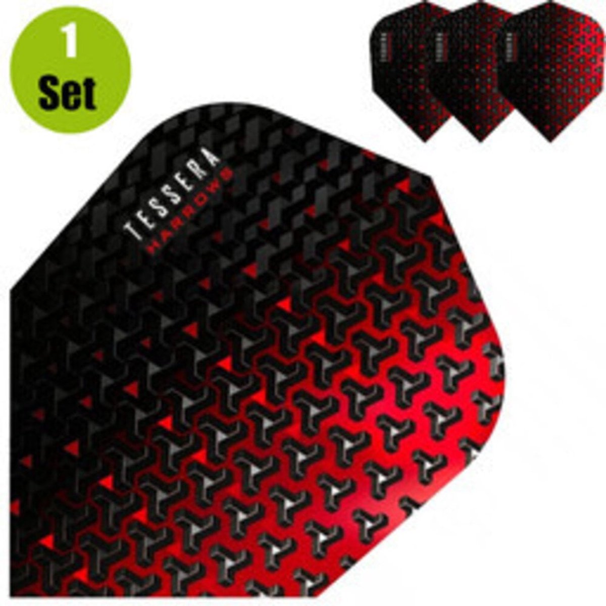 Harrows Tessera Dartflights - Rood