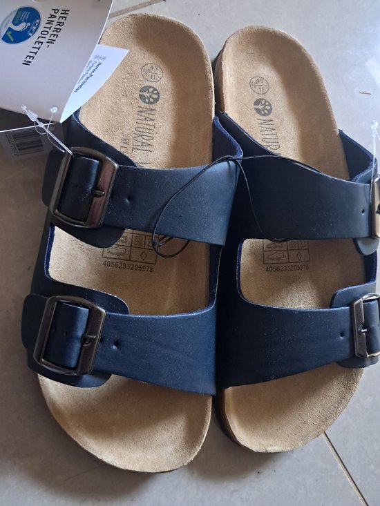 Livergy Heren Slippers Blauw Maat 44 Echt Leer Met Verstelbare livergy-heren-slippers-blauw-maat-44-echt-leer-met-verstelbare