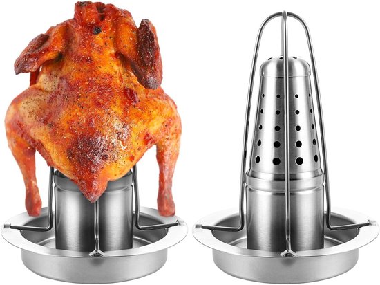 2 stuks kippengrill, kippenbrader voor grillkip, kippenstandaard