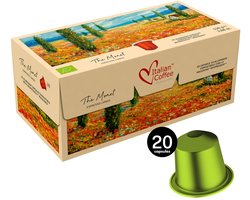 Italian Coffee Claude Monet Lungo Koffie Special Edition – Aluminium Koffiecapsules – Biologisch – Nespresso compatibel – 20 stuks