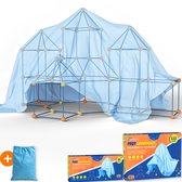 Kit de construction Fort Mega Bundle avec 191 pièces - Incl. Sac de rangement & Devoirs E-book - Jouets de construction - Jouets éducatifs - Jouets de construction - Construction de cabane